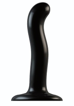Черный фаллоимитатор-насадка Strap-On-Me P&G spot Dildo size S - 16,4 см. (Цвет: черный)