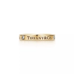 Кольцо из жёлтого золота 18k с бриллиантами, Tiffany👑 Единственное в наличии