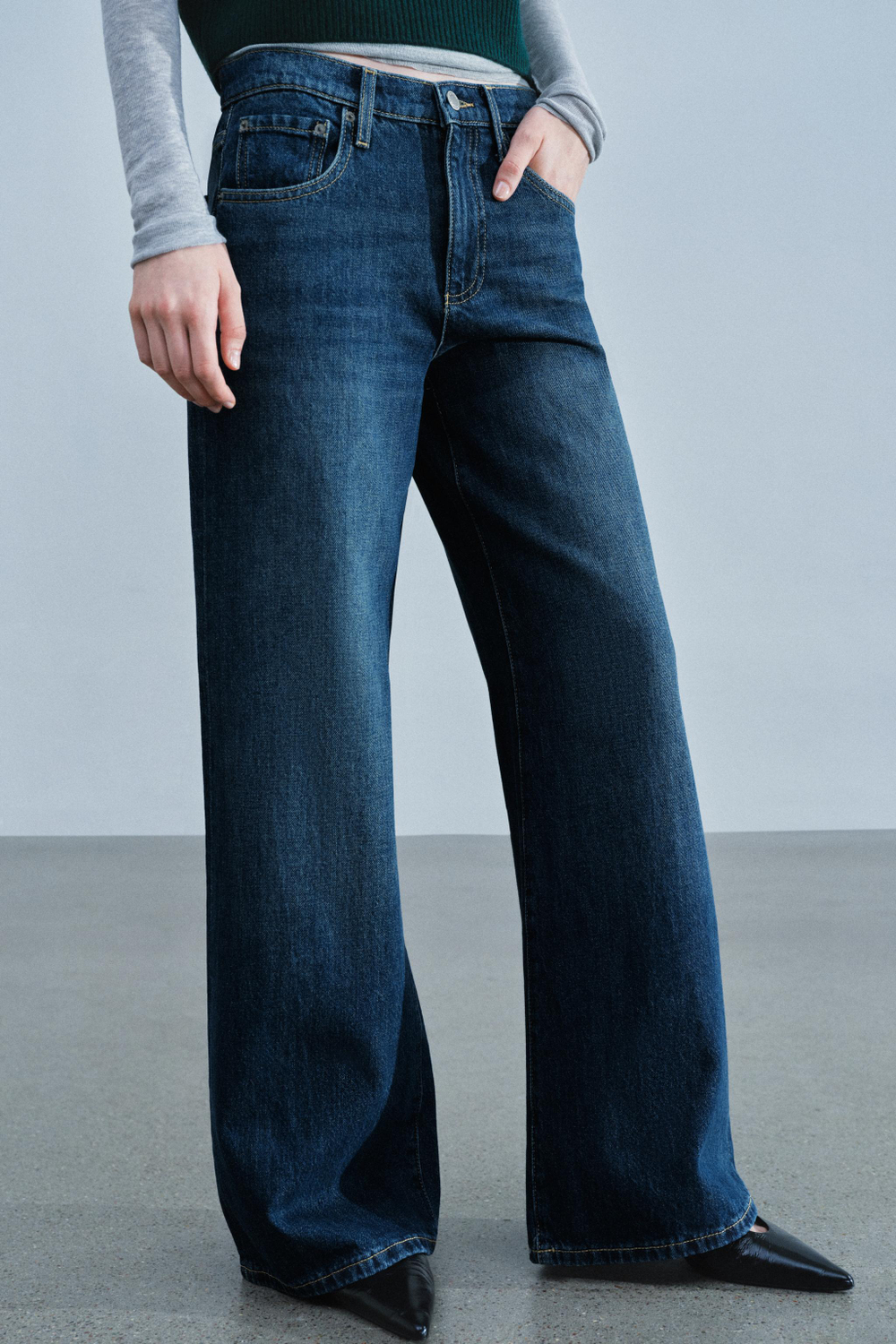 ДЖИНСЫ WIDE-LEG С НИЗКОЙ ПОСАДКОЙ — ZW COLLECTION — ZARA