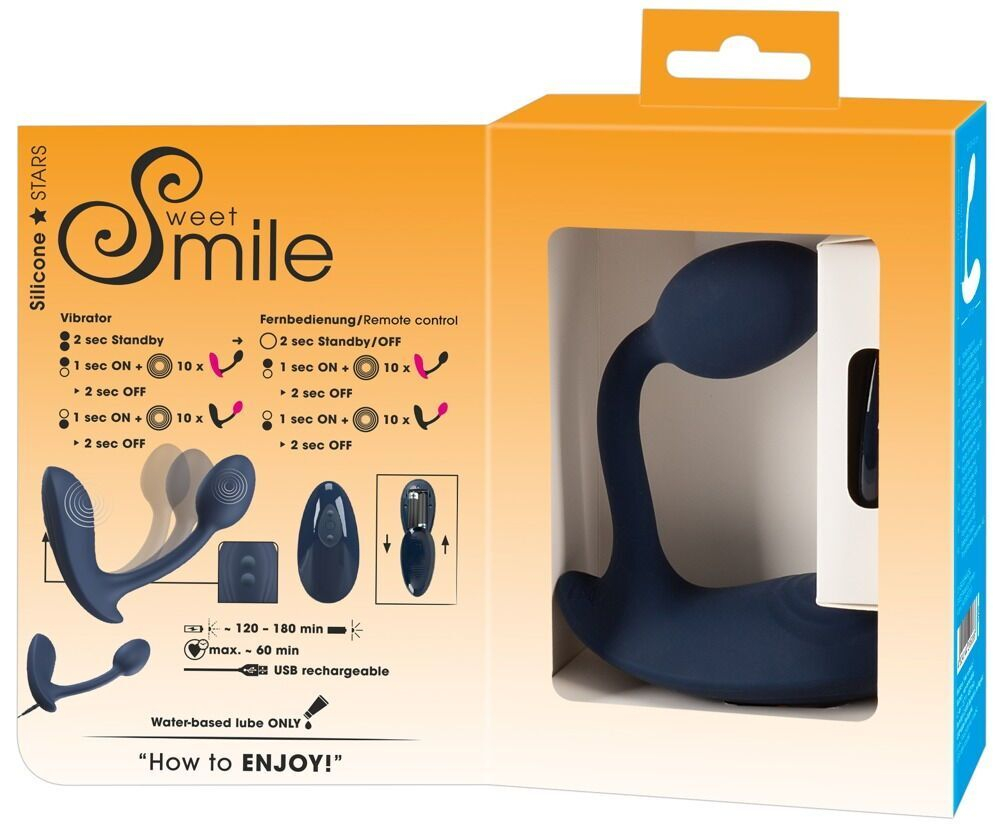 Темно-синий вибростимулятор в трусики RC Bendable Panty Vibrator (Цвет: темно-синий)