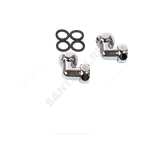 Соединитель для полотенцесушителя латунь Ду 32 1 1/4"x1 1/4" нак/гайка угловой хром Элит-Металл SMT740SCH1212 ..