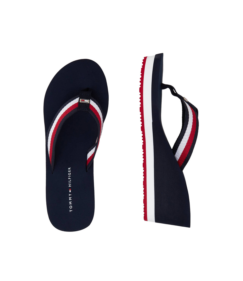 Вьетнамки CORPORATE WEDGE beach Tommy Hilfiger - темно-синий(FW0FW07987)