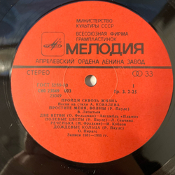 Винтажная виниловая пластинка LP Сборник Анатолий Ковалев, Пройди Сквозь Жизнь. Песни На Стихи Анатолия Ковалева (СССР 1985)