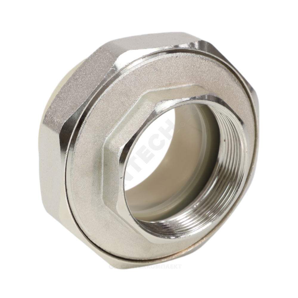 Муфта PP-R комбинированная разъемная серая Дн 25х1/2" ВР VALFEX 10155115Г