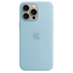 Силиконовый чехол с поддержкой MagSafe Apple Silicone Case для iPhone 15 Pro Max, Light Blue (Светло-голубой)