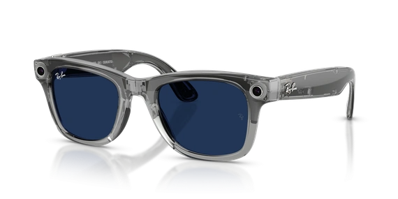 Умные очки Ray-Ban Meta Wayfarer Gen 2 (RW4012) Shiny Transparent Grey/Clear/Sapphire Transitions S50 T150