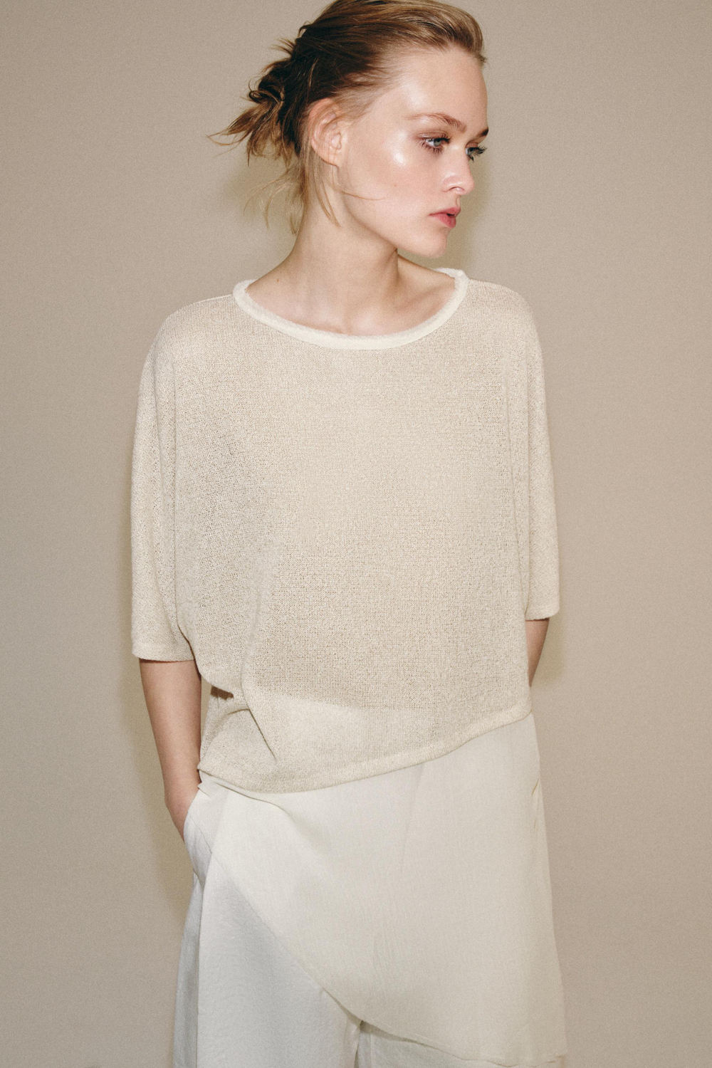 КОМБИНИРОВАННЫЙ ТОП — ZARA