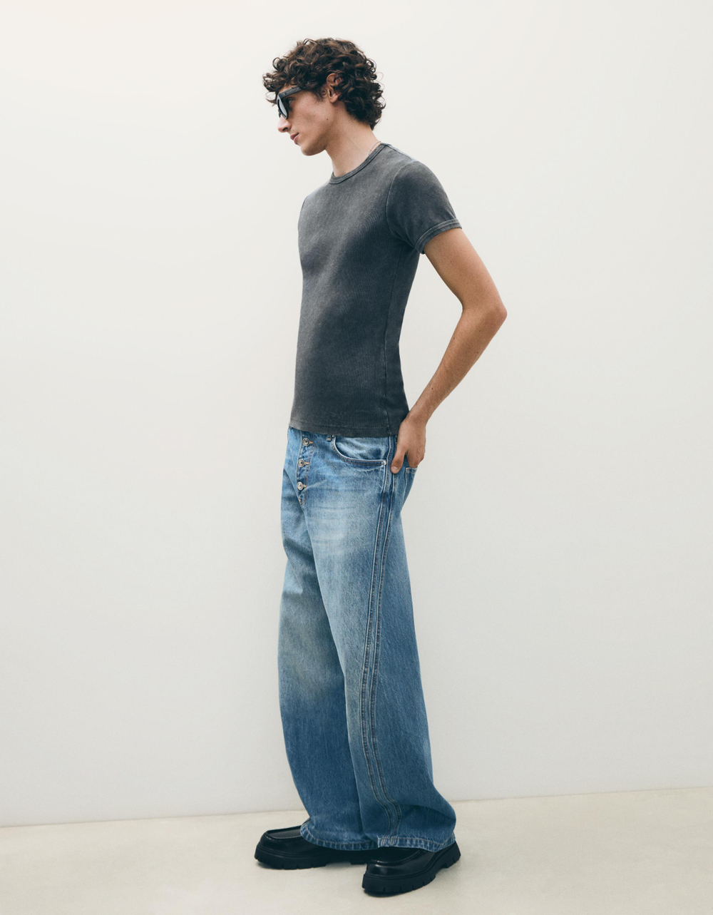 Мужские джинсы bootcut - BERSHKA
