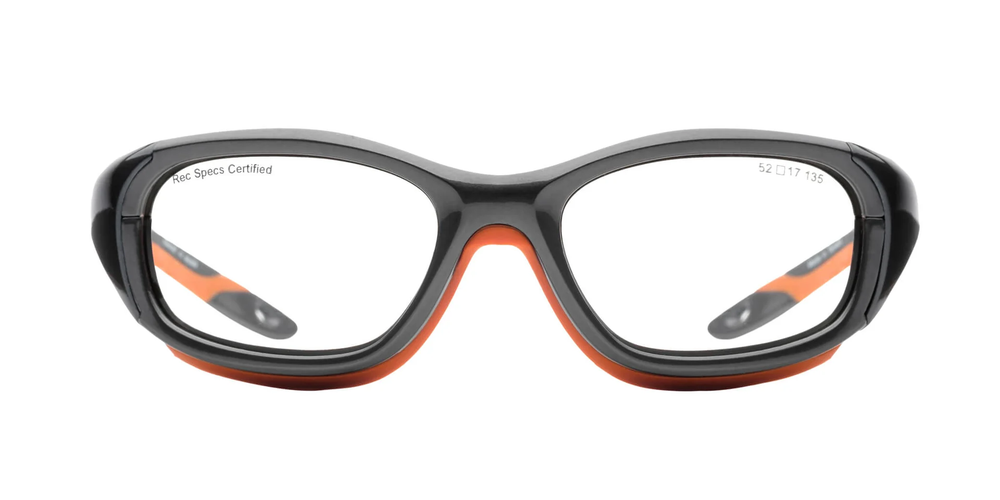 Спортивные очки с диоптриями Rec Specs / Slam / Shiny Grey / Orange / для подростков старше 10 лет