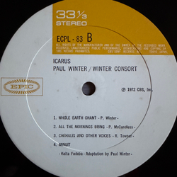 Виниловая пластинка Paul Winter / Winter Consort – Icarus LP