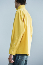 РУБАШКА ИЗ ПОПЛИНА С ДВУБОРТНОЙ ЗАСТЕЖКОЙ — ZW COLLECTION — ZARA