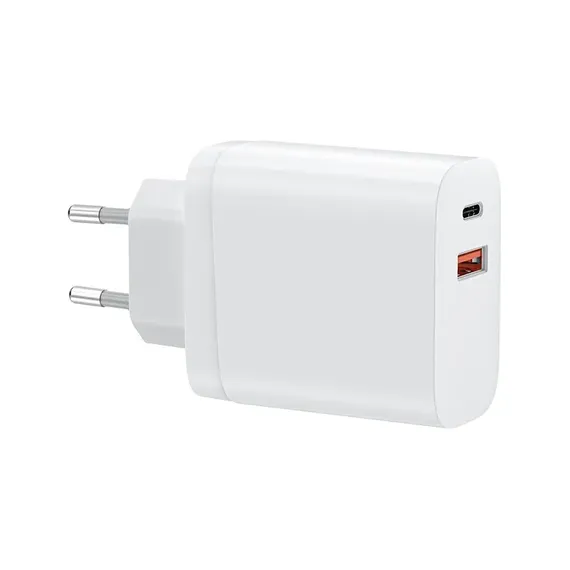 Адаптер питания WiWU Comet USB / Type-C QC 3.0 Белый