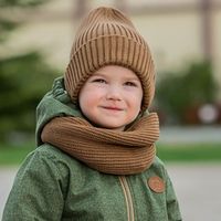 Шапка свечка из смесовой шерсти однослойная с отворотом  "Фундук"