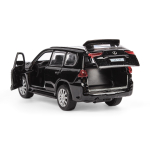 Модель ин. мет. "Lexus LX-570" 12см, открыв. дв, багаж, черный LX570-BK (Технопарк)