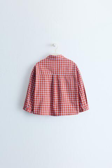 ZARA TIMELESS - РУБАШКА В КЛЕТКУ, КРАСНЫЙ