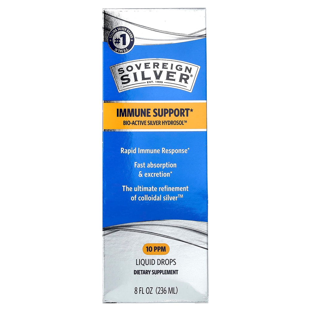 Sovereign Silver, Bio-Active Silver Hydrosol™, капли, 236 мл (8 жидк. унций)