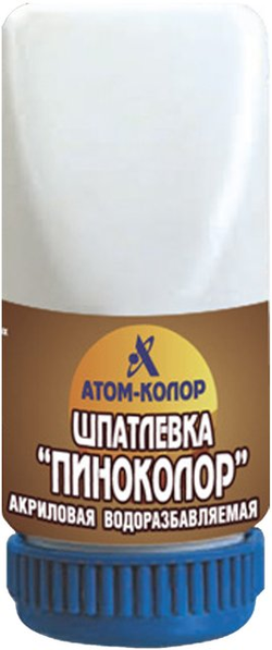 Шпатлевка по дереву акриловая Атом-Колор Пиноколор белая 0,25 кг