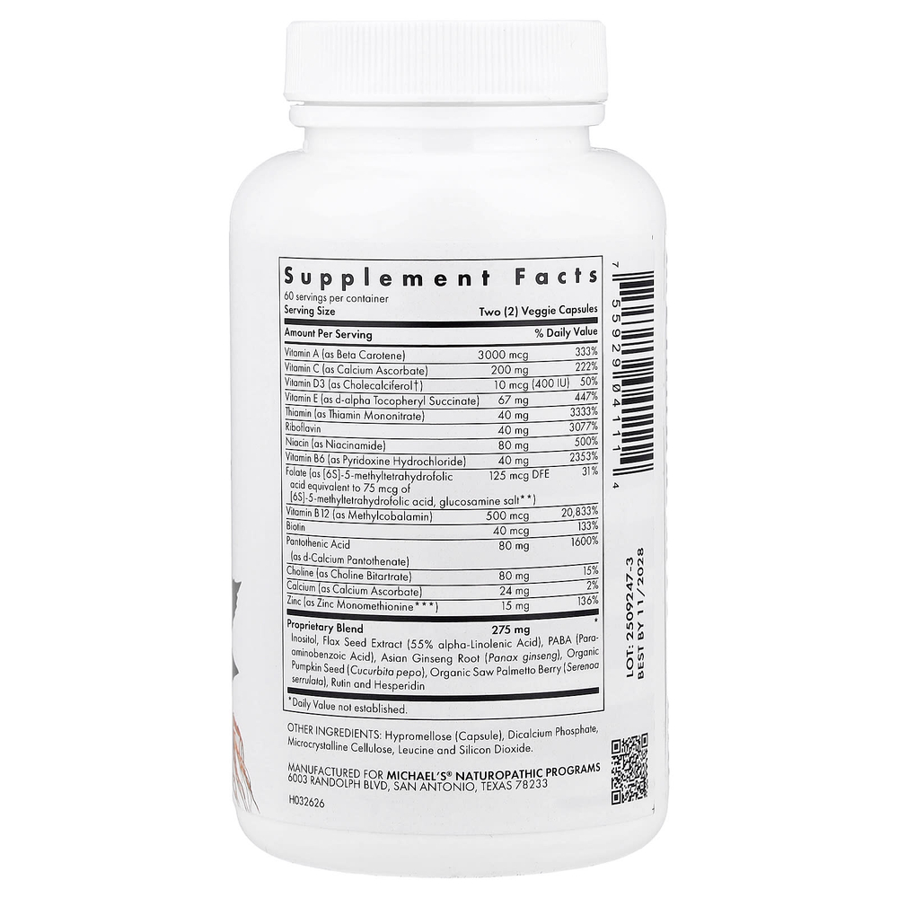 Michael's Health, Мультивитамины для мальчиков-подростков, 120 вегетарианских капсул