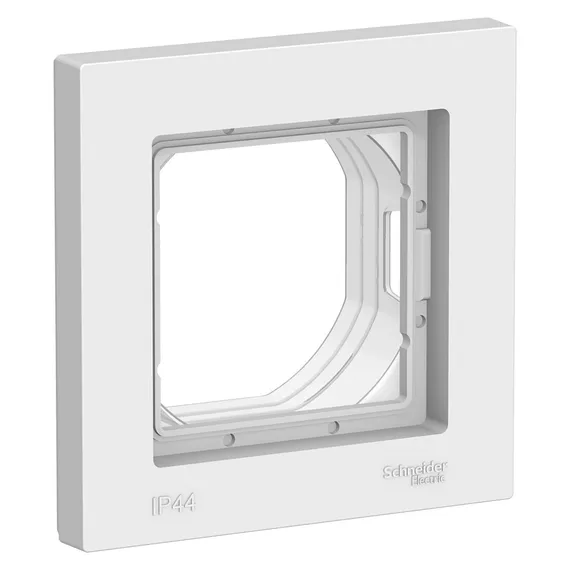 Рамка пластиковая на 1 пост Systeme Electric AtlasDesign Aqua Белый ATN440101