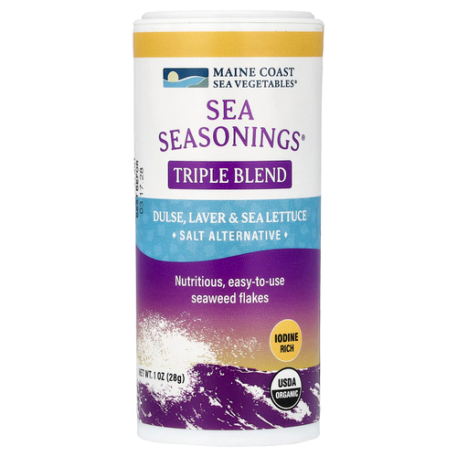 Maine Coast Sea Vegetables, Sea Seasonings®, смесь тройного действия, 28 г (1 унция)