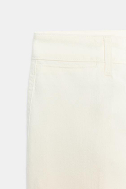 ZARA ДЖИНСЫ Z1975 STRAIGHT СО СТРЕЛКАМИ, БЕЛЫЙ