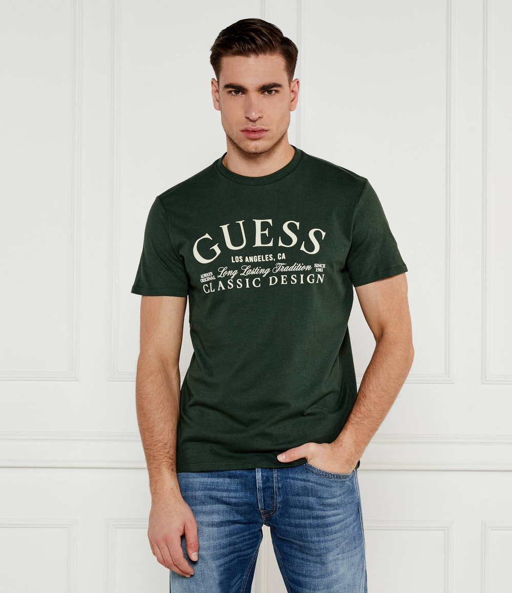 Футболка CLASSIC GUESS - темно-зеленый(M5RI43 K9RM1)