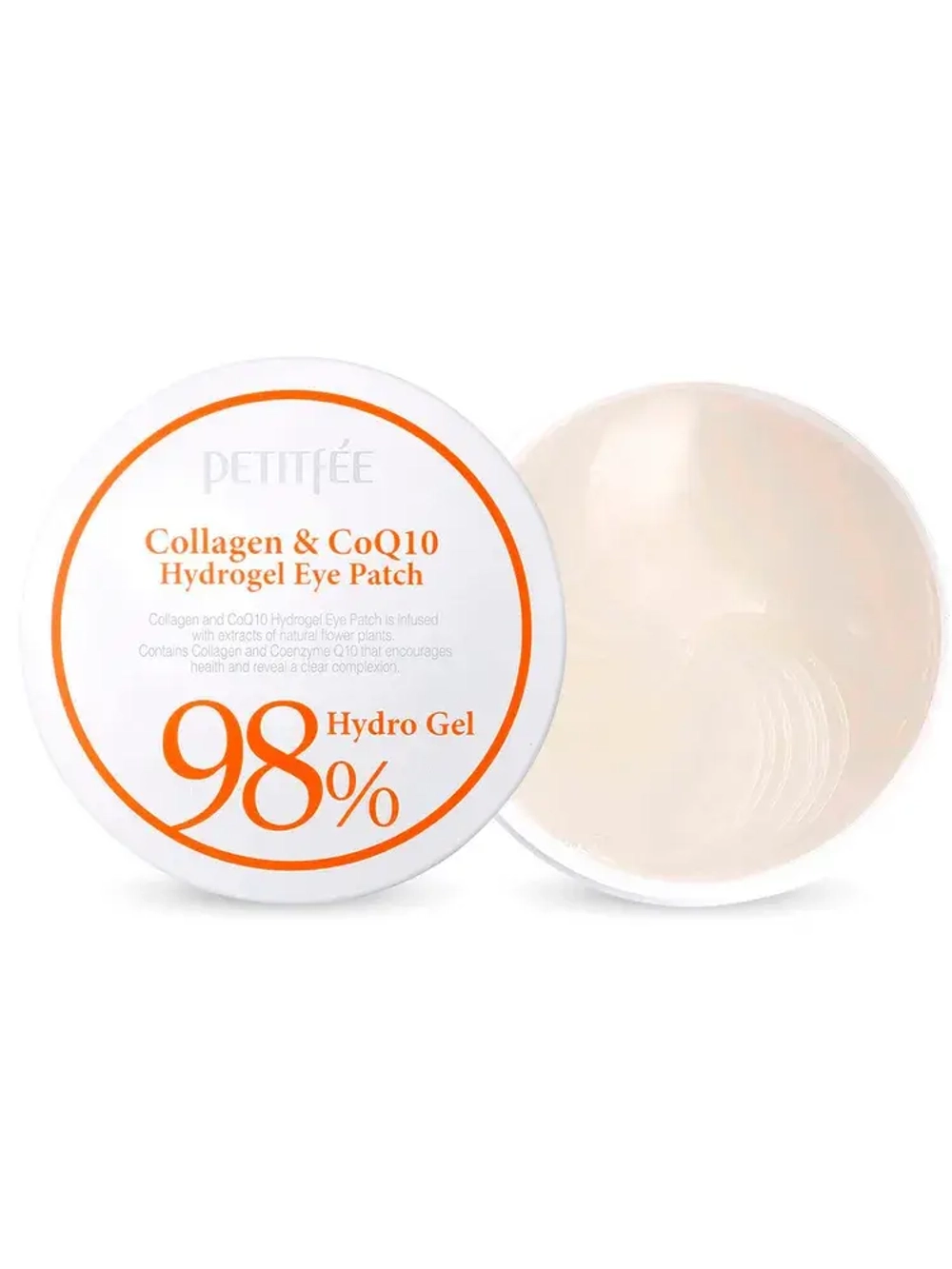 Petitfee Collagen & CoQ10 Hydrogel Eye Patch 60ea Гидрогелевые патчи с коллагеном и коэнзимом