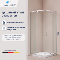 Душевой уголок RGW PA-038 (Прозрачное, 800x800)