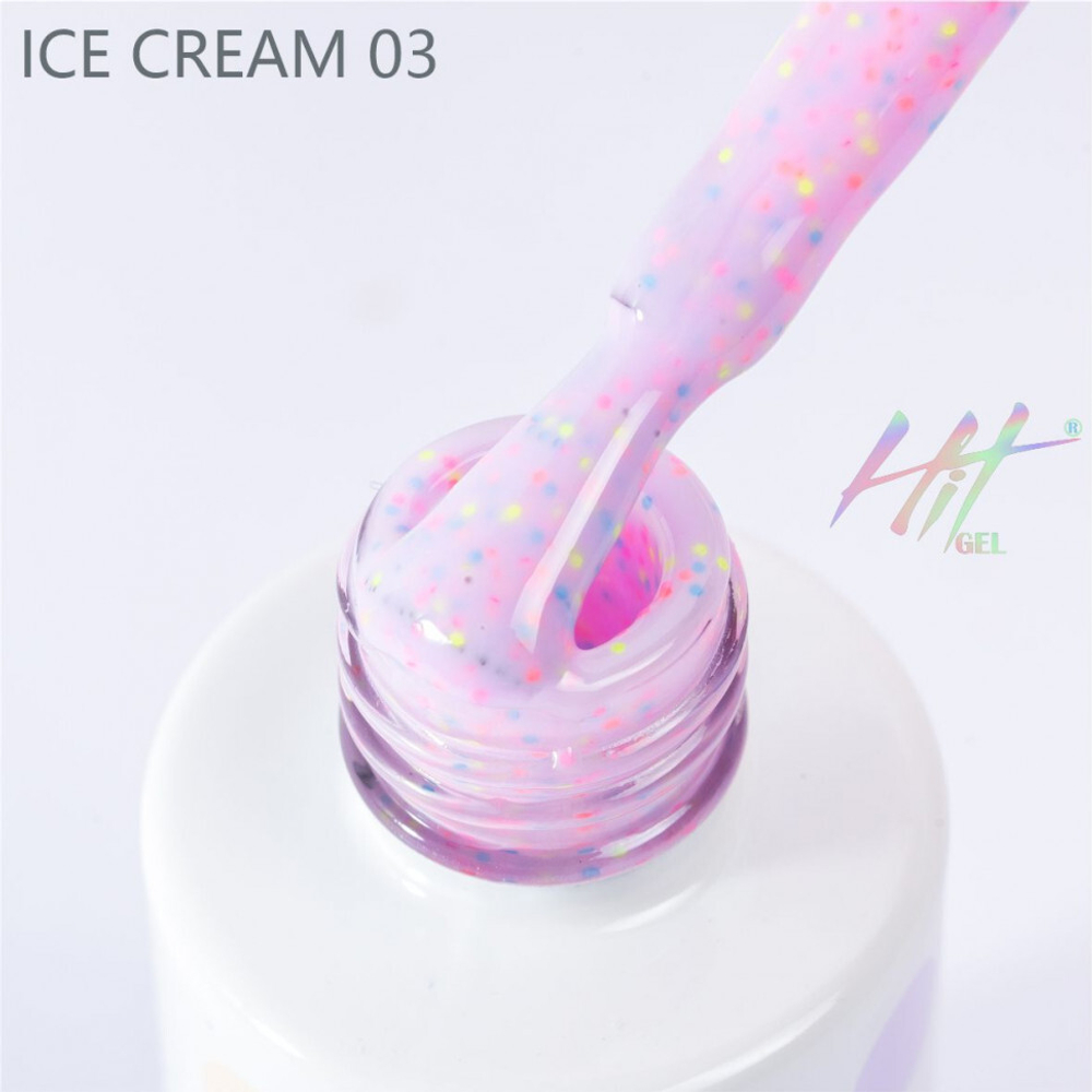 Гель-лак ТМ "HIT gel" №03 Ice cream, 9 мл