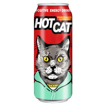 Энергетический напиток Hot cat со вкусом гранат и малина