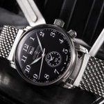ZEPPELIN Piaget Collection Quartz Movement Men"s Watches Watch 42 Black Dial Stainless Steel Watchband