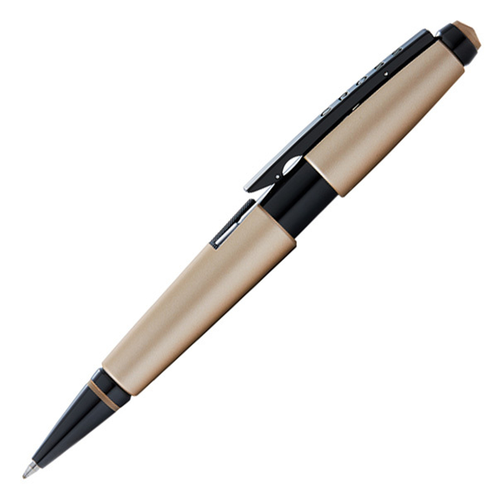 Черная ручка-роллер Cross Edge Matte Hazelnut Lacquer