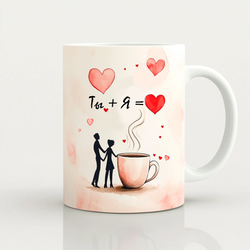 Кружка "Ты+Я=Любовь"