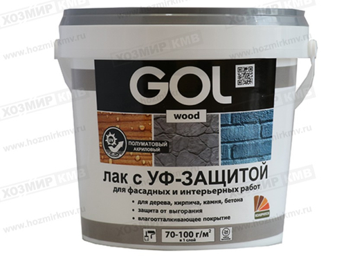 Wd.291-М-0,9 (GOLwood) Лак акриловый полуматовый с УФ защитой 0,9кг