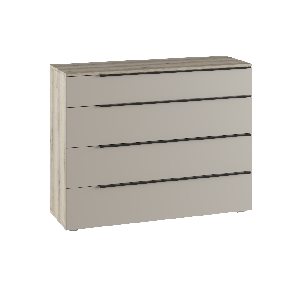 Комод Заря 4 ящика современный 120×92×40 Альбина