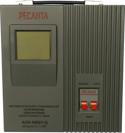Стабилизатор напряжения Ресанта АСН-3000/1-Ц, Однофазный, 3кВт