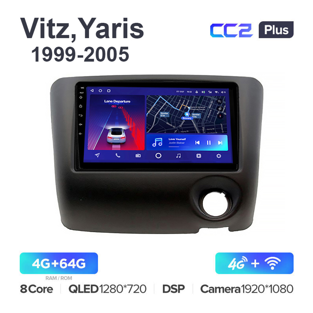 Teyes CC2 Plus 9"для Toyota Vitz, Yaris 1999-2005