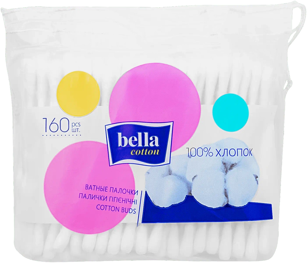 Ватные палочки Bella Cotton 160шт