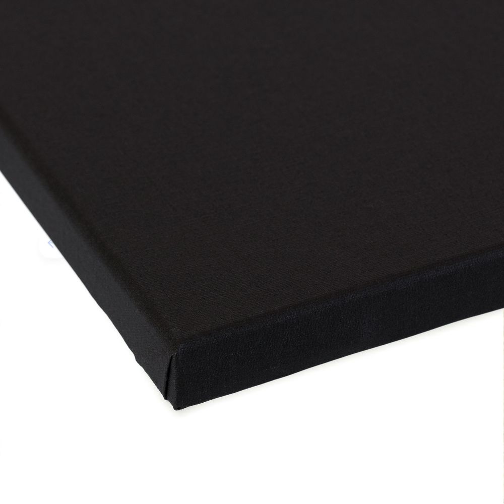Холст грунтованный на подрамнике 50х50 см, 240 г/м², 2 шт, PERESLAVL BLACK EDITION мелкозернистый, Vista-Artista ACBF-5050
