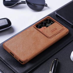 Кожаный чехол-книжка Nillkin Leather Qin Pro для Samsung Galaxy S25 Ultra