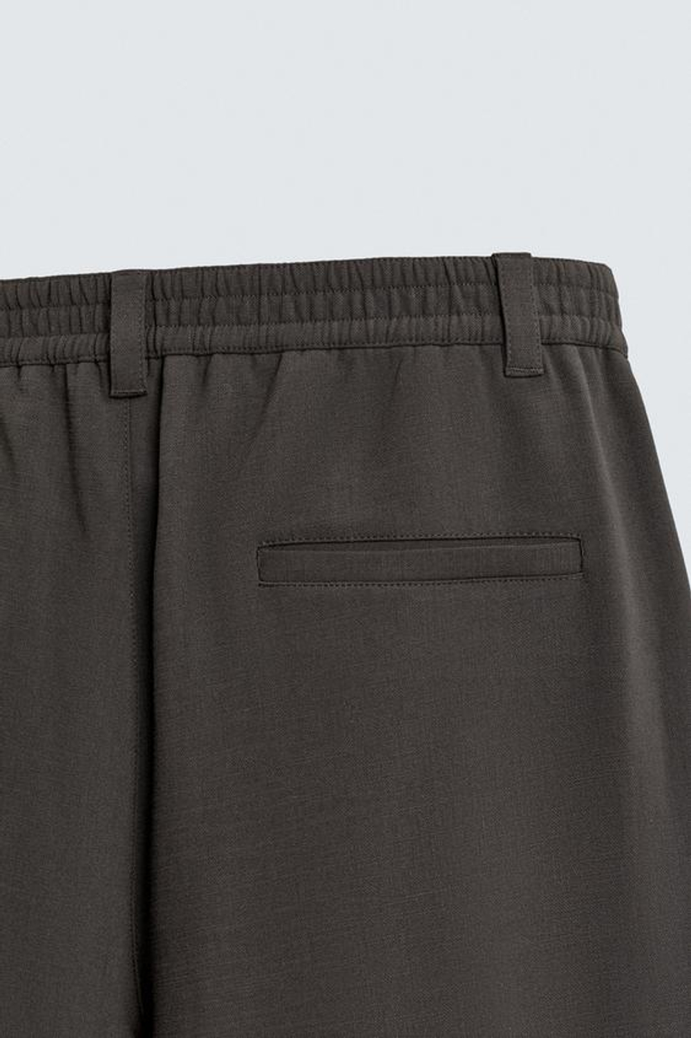 ZARA БРЮКИ RELAXED FIT СО СКЛАДКАМИ, ШОКОЛАДНЫЙ