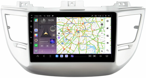 Магнитола для Hyundai Tucson 2016-2018 - Kuberg QLed, Android 13, Быстрейшая, CarPlay, SIM-слот