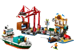 Конструктор LEGO City 60422 Приморская гавань с грузовым кораблем
