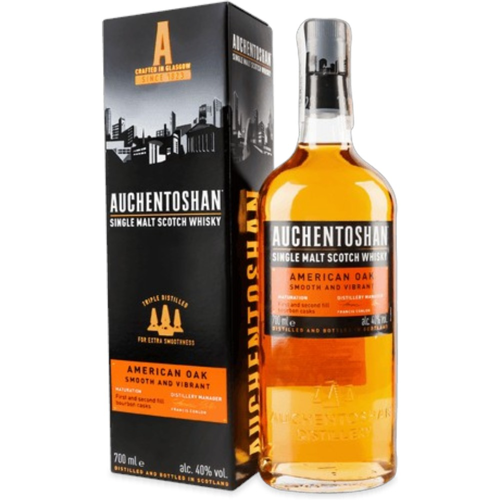 Виски Auchentoshan 12 Y.O. 0,7 л. В подарочной коробке