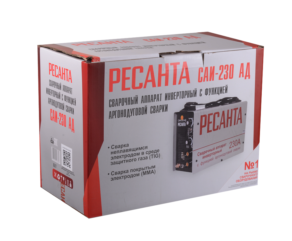 Сварочный аппарат инверторный Ресанта САИ-230 АД (аргонодуговой)
