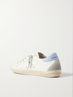 Super Star with suede star and blue heel tab
