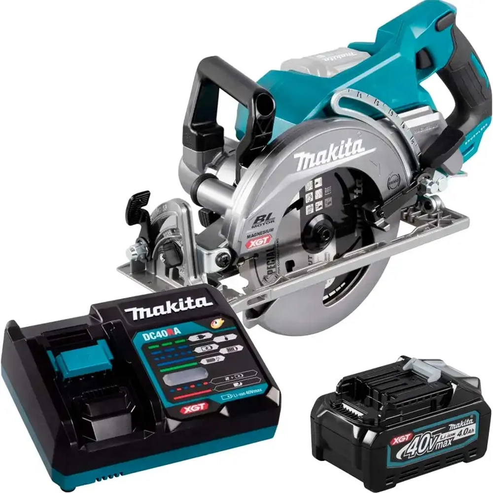 Аккумуляторная пила по дереву с энергокомплектом Makita RS001GZ 191J67-0