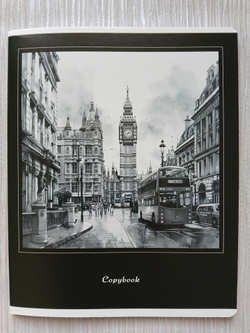 Тетрадь 48 листа А5+. "Города", общая, клетка. Формат А5+ (163*203 мм). Арт.120030. С полями. Комплект 5 шт.