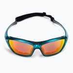 Спортивные очки OCEAN Lake Garda Transparent Blue / Revo Orange Polarized lenses
