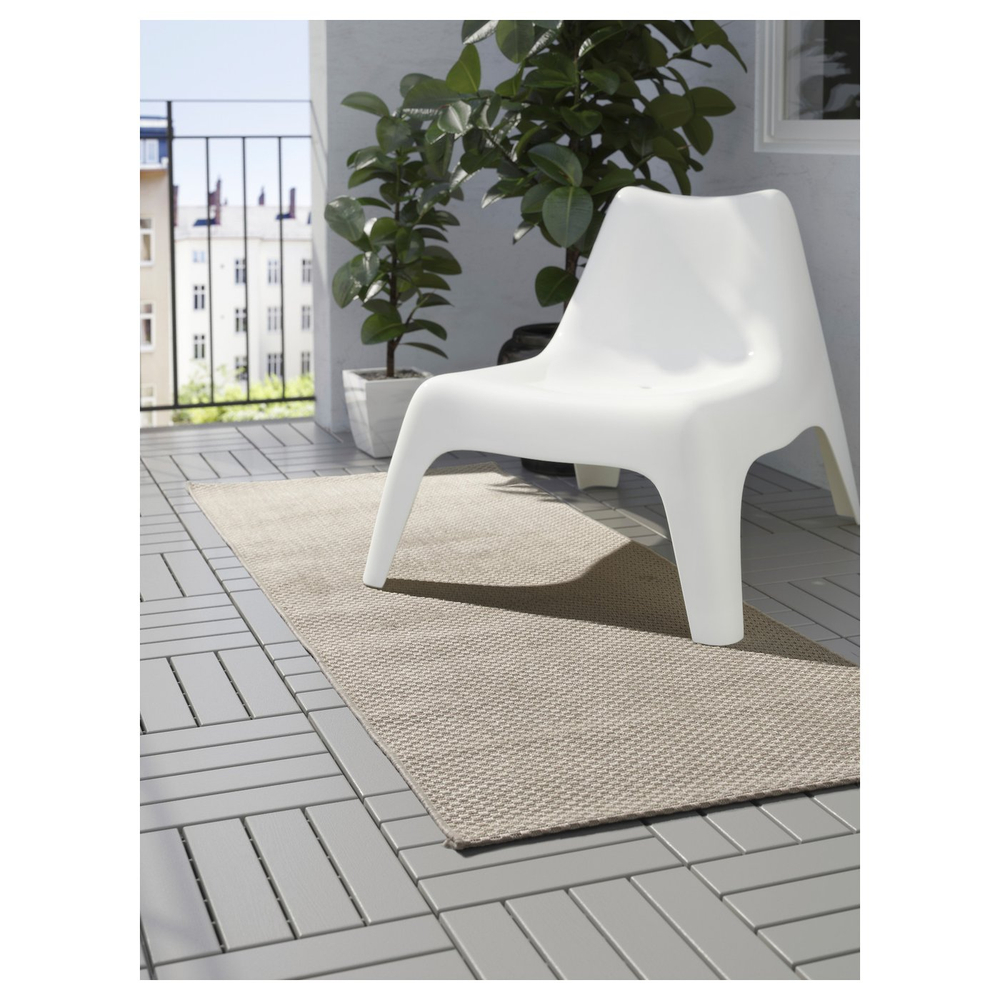 IKEA MORUM  (ИКЕА МОРУМ)  -  Ковёр тканый плоского плетения для дома и улицы - бежевый 60x150 см